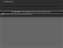 Tablet Screenshot of coronet.org