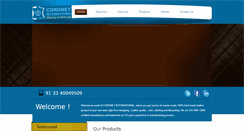 Desktop Screenshot of coronet.net.in